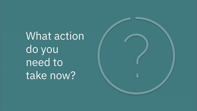 PECR course slide asking what action to take next