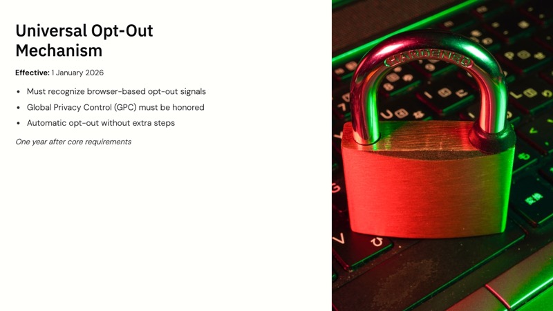 Delaware Personal Data Privacy Act course slide 6