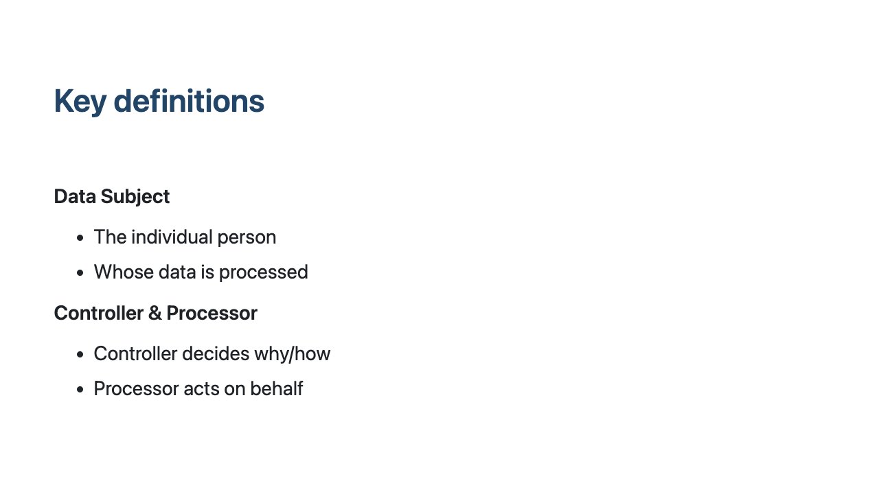 Free GDPR Course Slide 4