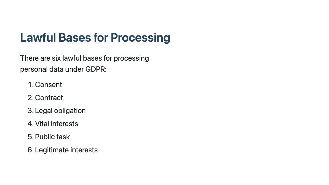 Free GDPR Course Slide 9