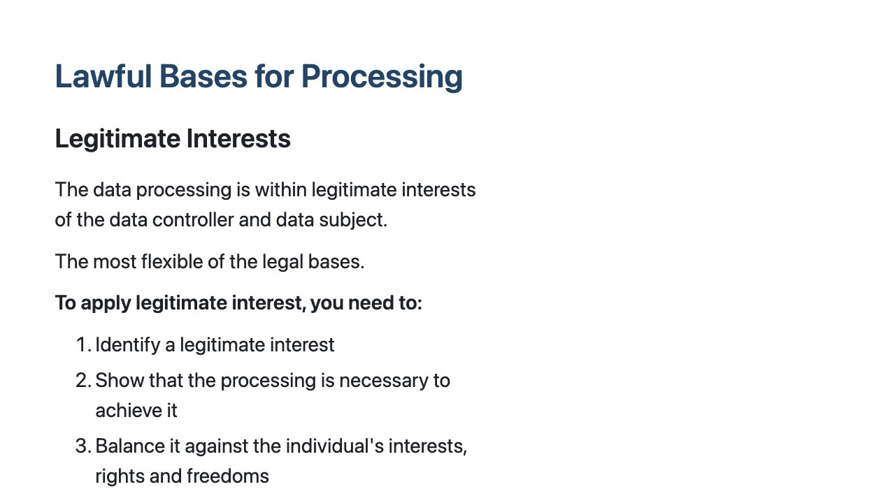Free GDPR Course Slide 10