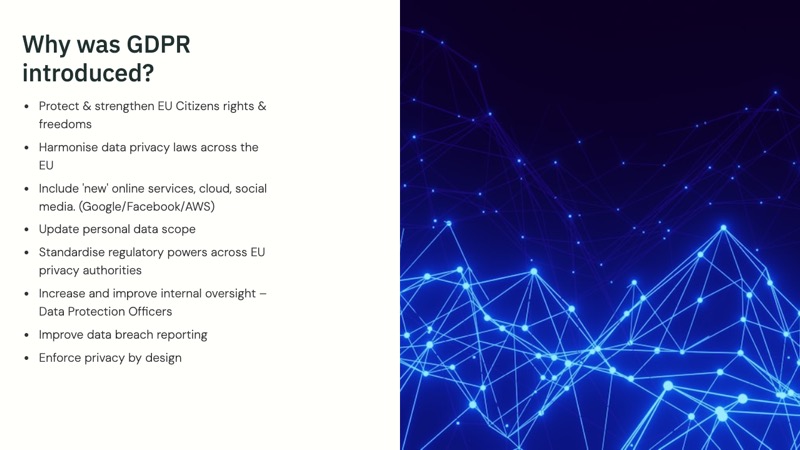GDPR Essentials course slide 1