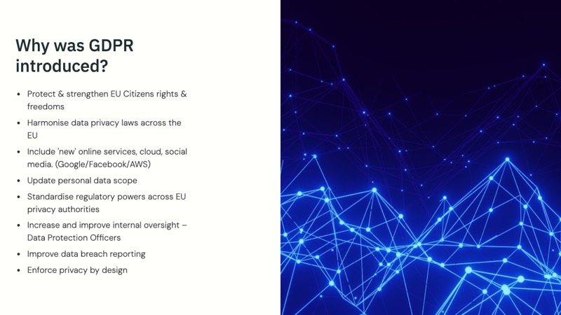 GDPR Essentials course preview slide