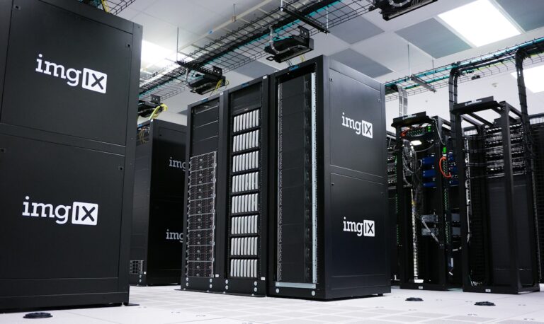 Data servers in a data center representing international data transfers