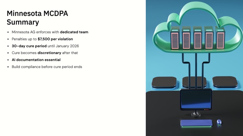 Minnesota Consumer Data Privacy Act course slide 10