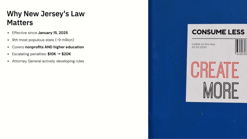 New Jersey Data Protection Act course slide 1