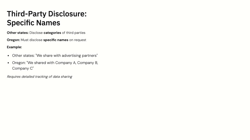 Oregon Consumer Privacy Act course slide 4