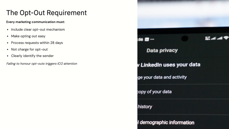 PECR ePrivacy for Marketers course slide 5