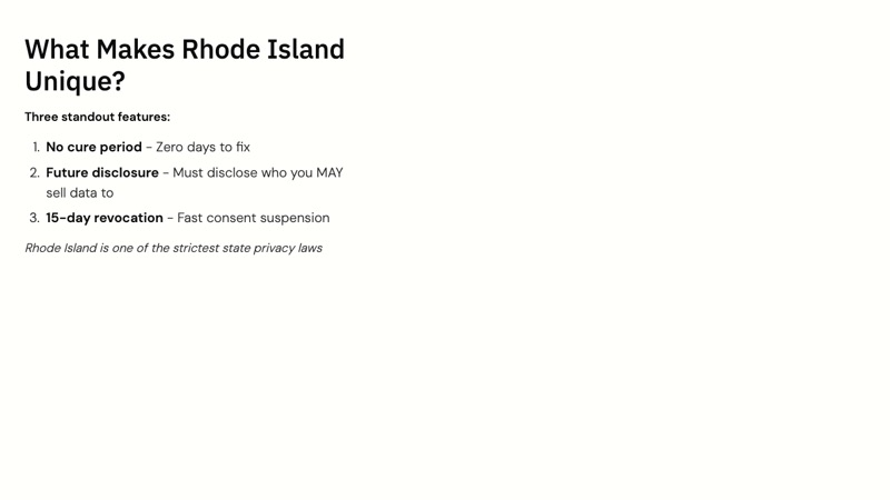 Rhode Island Data Transparency and Privacy Protection Act course slide 3
