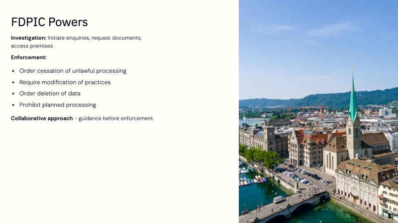 Swiss Federal Act on Data Protection course slide 8