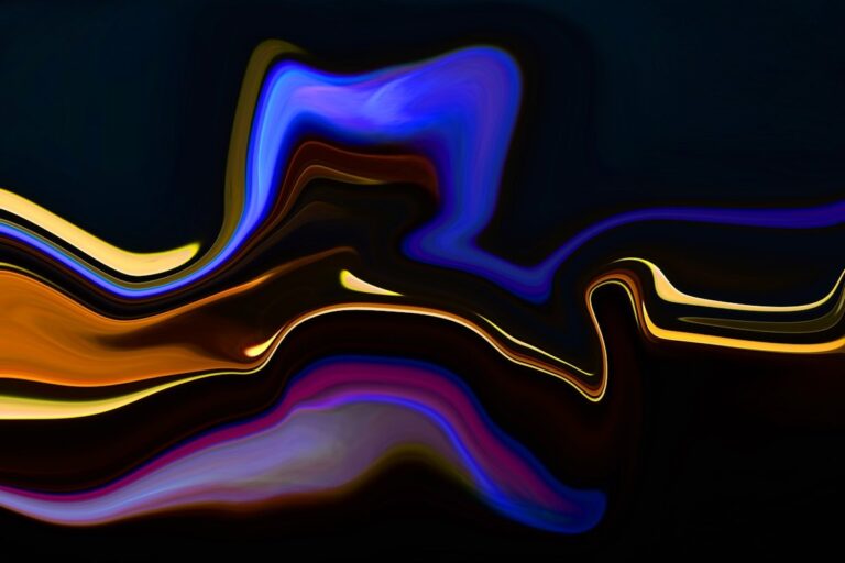 Abstract flowing wave of light representing transformation and change
