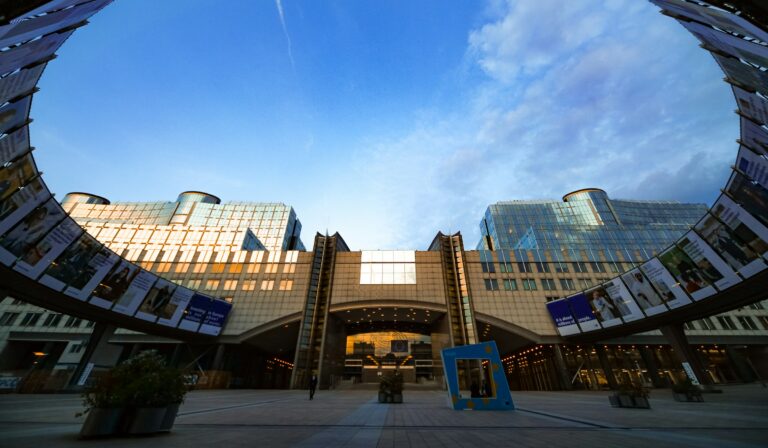 European Parliament building in Brussels